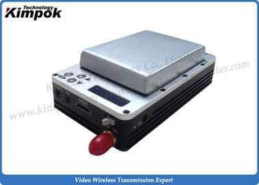 الصين 1080P HD UAV Video Link 195g الحد الأدنى لجهاز الإرسال اللاسلكي COFDM مع بطارية مدمجة المزود