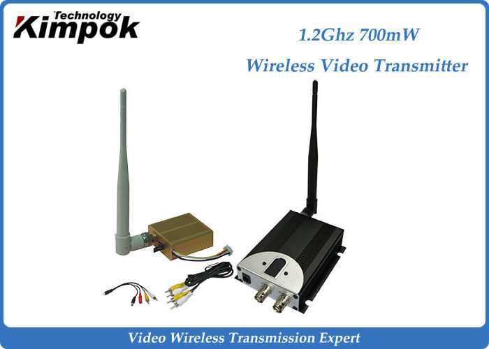1400m Long Distance AV Wireless Transmitter / Video Transmission Equipment 8CHs