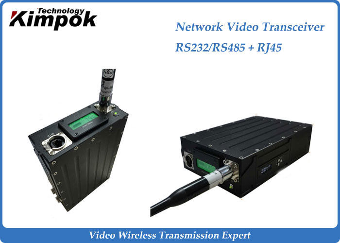 RS-232/RS-485 Network Video Transceiver , Wireless HD Transmitter Two Way Transmission