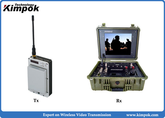 20km Mini UAV Video Link Ultra Low Delay COFDM Wireless Video Transmitter With Battery